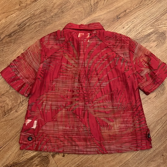 Maeve Sun Palm Midi Top - Picture 5 of 5